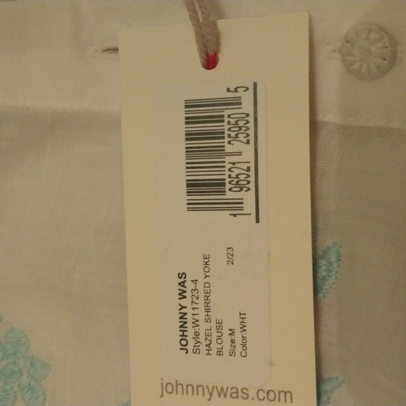 Johnny Was Multicolor Floral Embroidered Blouse - Picture 3 of 7